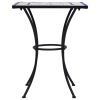 Mosaic Bistro Table Blue and White 23.6" Ceramic