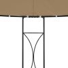 Gazebo 118.1"x114.2" Taupe Round