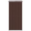 Garden Shed Dark Brown 75.6"x42.5"x87.8" Galvanized Steel