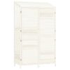 Garden Shed White 40.2"x20.5"x68.7" Solid Wood Fir