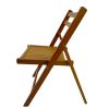 Furniture Slatted Wood Folding Special Event Chair - Honey color; Set of 4 ; FOLDING CHAIR; FOLDABLE STYLE