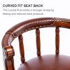 Seat Height 29.5'' Wooden Swivel Barstool 360 Degrees Swivel Barstools Chair for Home Kitchen Counter 1pc (Brown)