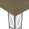 Gazebo 118.1"x118.1" Taupe Fabric