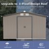 Patio, Lawn & Garden,Metal Outdoor Storage Shed 10FT x 12FT