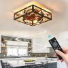 Farmhouse Rustic Ceiling Fan and Remote Control