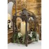 GG Collection 95167 Medium Metal Acanthus Leaf Lantern