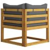 4 Piece Garden Lounge Set with Cushion Solid Acacia Wood