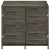 Garden Shed Anthracite 40.2"x20.5"x44.1" Solid Wood Fir