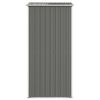 Garden Shed Light Gray 75.6"x42.5"x87.8" Galvanized Steel