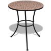 3 Piece Bistro Set Ceramic Tile Terracotta