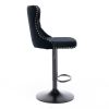 Furniture,Swivel Velvet Barstools Adjusatble Seat Height from 25-33 Inch,17.7 inch base