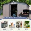 Patio, Lawn & Garden,Metal Outdoor Storage Shed 10FT x 12FT