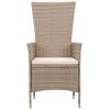 3 Piece Patio Dining Set Beige