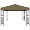 Gazebo 118.1"x157.5" Taupe Fabric