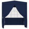 Professional Party Tent with Side Walls 6.6'x6.6' Blue 0.3 oz/ftÂ²