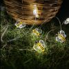 1 Set Of Little Bee LED String Lights; Christmas Decorative Lights; Copper Wire String Lights; 6.6ft/2m 20 Lights