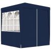 Professional Party Tent with Side Walls 6.6'x6.6' Blue 0.3 oz/ftÂ²