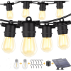 2W, 15m, 15 pc, Outdoor Solar Series Light Outdoor String Light with Remote, USB Port