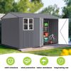 8X10FT Outdoor Storage Shed with Thickened Galvanized Steel,with Sloped Roof & Double Lockable Door,Storage Shed Large with 6 Vents