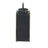 Decmode Modern 16 X 13 Inch Black Metal And Glass Candle Lantern