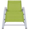 Sunlounger Textilene and Aluminum Green