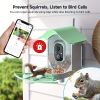 Smart Bird Feeder With Camera, AI Identify Bird Species & Solar Panel, Bird Watching Camera, Auto Capture Bird Video, Instant Bird Arrival Alert