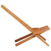 Folding Patio Lounge Chair Solid Acacia Wood