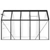 vidaXL Greenhouse Anthracite Aluminium 5,89 mÂ²