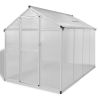 Reinforced Aluminum Greenhouse with Base Frame 49.5ftÂ²