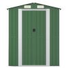 Garden Shed Green 75.6"x173.2"x87.8" Galvanized Steel