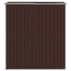 Garden Shed Dark Brown 75.6"x75.2"x87.8" Galvanized Steel