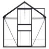 Greenhouse with Base Frame Anthracite Aluminum 75.7 ftÂ²