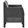 2 Piece Garden Lounge Set with Cushions PP Anthracite