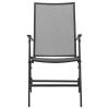 Folding Mesh Chairs 4 pcs Steel Anthracite