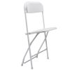 5-Pack Lightweight Plastic Folding Chair;  Double Braced;  400-Pound Capacity;  Indoor Outdoor