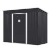 4.2'x9.1'ft Outdoor Storage Shed - Dark Gray