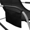 Sun Loungers 2 pcs Textilene Black and Gray