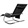 Sun Loungers 2 pcs Textilene Black and Gray