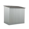 4 x 6 Ft Outdoor Storage Shed, Patio Steel Metal Shed w/Lockable Sliding Doors, Vents, House for Backyard Garden Patio Lawn