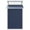 Garden Shed Anthracite 106.3"x51.2"x82.1" Galvanized Steel