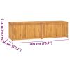 Patio Box 78.7"x19.7"x21.7" Solid Wood Teak