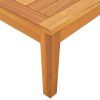 Patio Table 25.2"x25.2"x11.4" Solid Acacia Wood