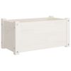 Garden Planter White 23.6"x12.2"x12.2" Solid Wood Pine