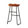 29.52" Stylish and Minimalist Bar Stools Set of 2, Counter Height Bar Stools, for Kitchen Island, Coffee Shop, Bar, Home Balcony, Brown