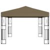 Gazebo 118.1"x118.1" Taupe Fabric