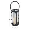 Decmode Modern 12 X 6 Inch Cylindrical Metal And Glass Candle Lantern