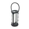 Decmode Modern 12 X 6 Inch Cylindrical Metal And Glass Candle Lantern