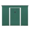 4.2 x 9.1 Ft Outdoor Storage Shed, Metal Tool Shed with Lockable Doors Vents, Utility Garden Shed for Patio Lawn Backyard, Green