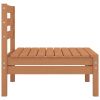 4 Piece Patio Lounge Set Solid Pinewood Honey Brown