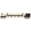 10 Piece Black Rattan Garden Lounge Set With Cushions